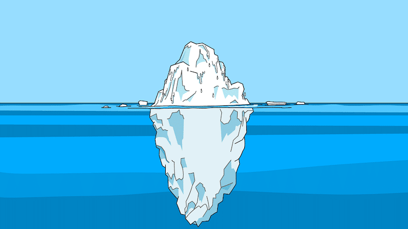 Eisberg-Illusion Erfolg