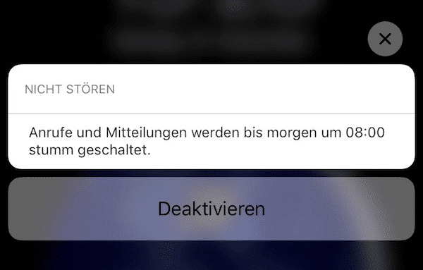 Nicht stören Modus iPhone Ablenkung Benachrichtigung ausschalten Produktivität