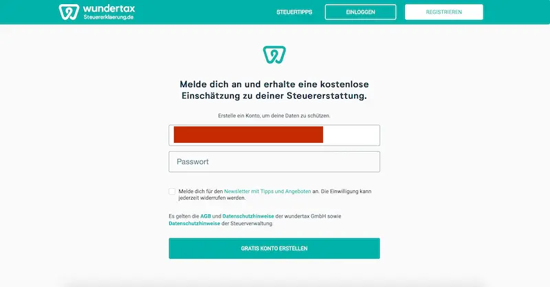 Wundertax-Anleitung Online-Steuertool How To Erklärung