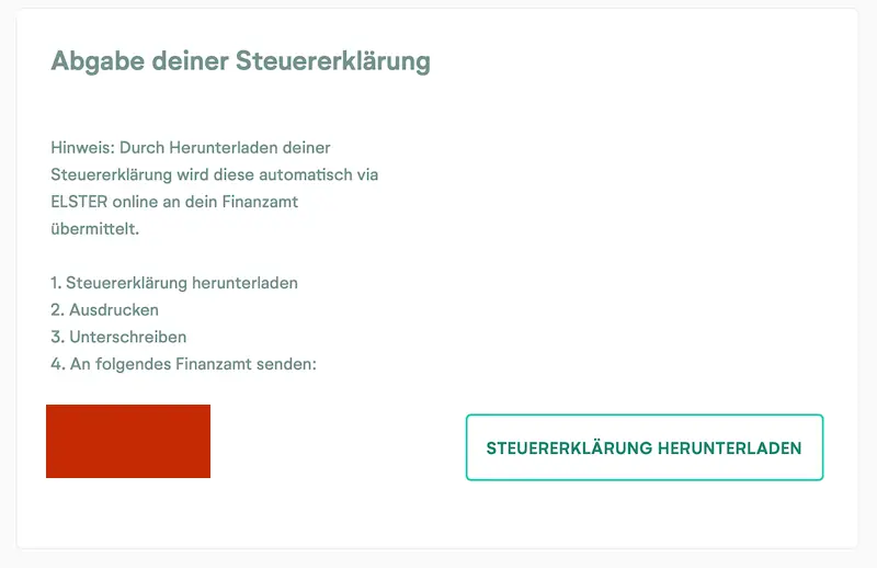 Abgabe Steuererklärung Finanzamt