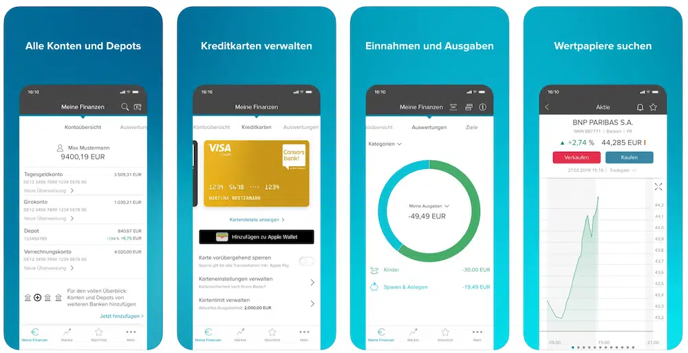 Consorsbank Girokonto Consors BNP Paribas Visa Kreditkarte