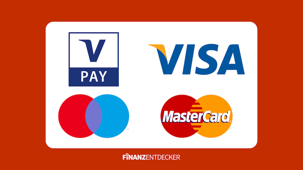 Visa Mastercard V-Pay Maestro Bargeld abheben Logos Bedeutung Kostenlos Geld Geldabheben
