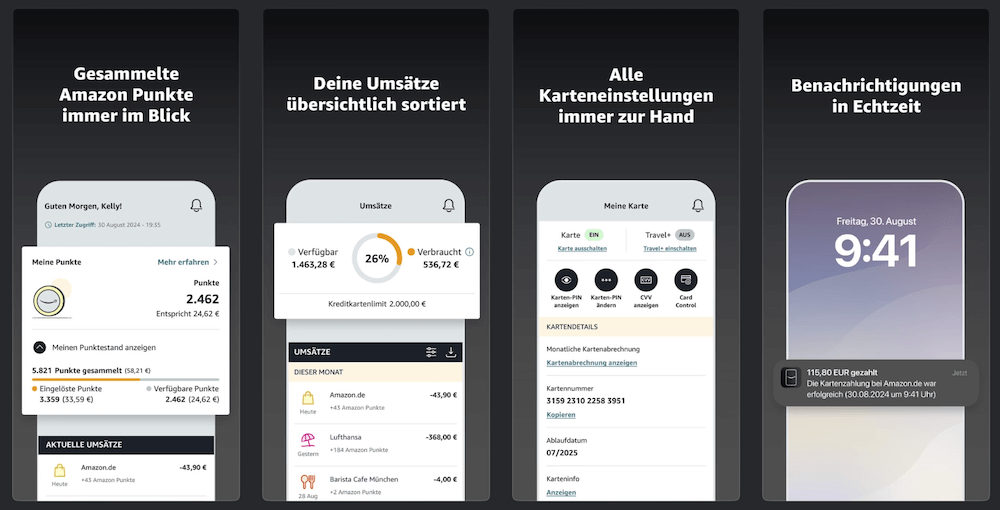 Amazon Kreditkarte Visa App