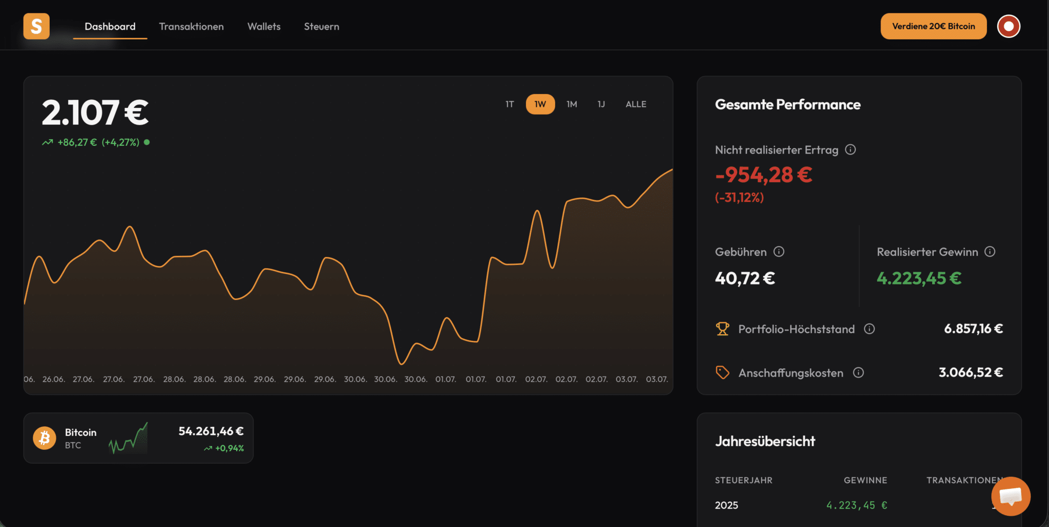 Satsly Test Erfahrungen Dashboard