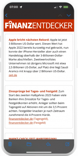 Finanzentdecker Newsletter Finanzen Unternehmertum Aktien ETFs Geld